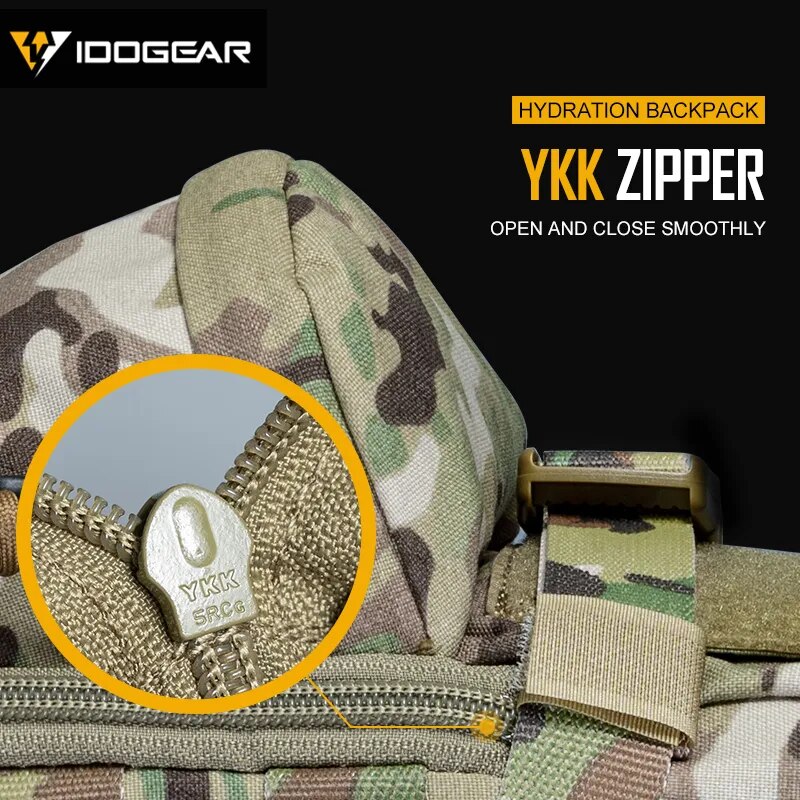 IDOGEAR Tactical Hydration Pack Assault Molle Pouch Mini Airsoft Outdoor Sport Water Bags 3530