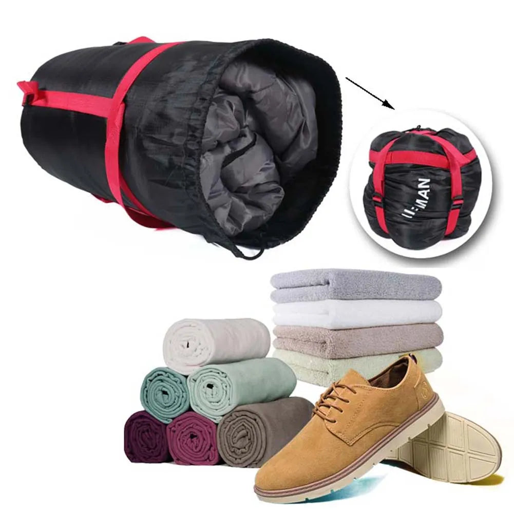 Outdoor Compression Stuff Sack Sleeping Bag Storage Package for Camping Multifunctional Travel Hiking Drifting Storage Supplies