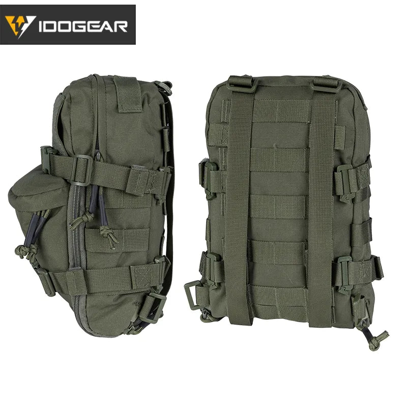 IDOGEAR Tactical Hydration Pack  Assault Molle Pouch Mini Airsoft  Outdoor Sport Water Bags 3530