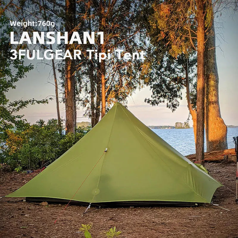 Lanshan Ultralight Camping 3/4 Season Rodless Tent