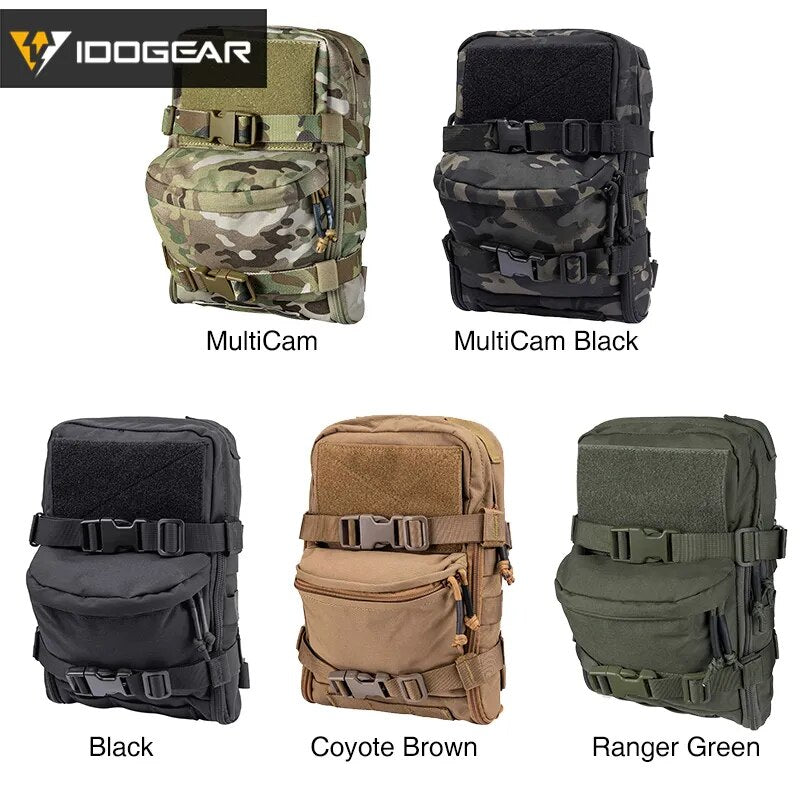 IDOGEAR Tactical Hydration Pack  Assault Molle Pouch Mini Airsoft  Outdoor Sport Water Bags 3530