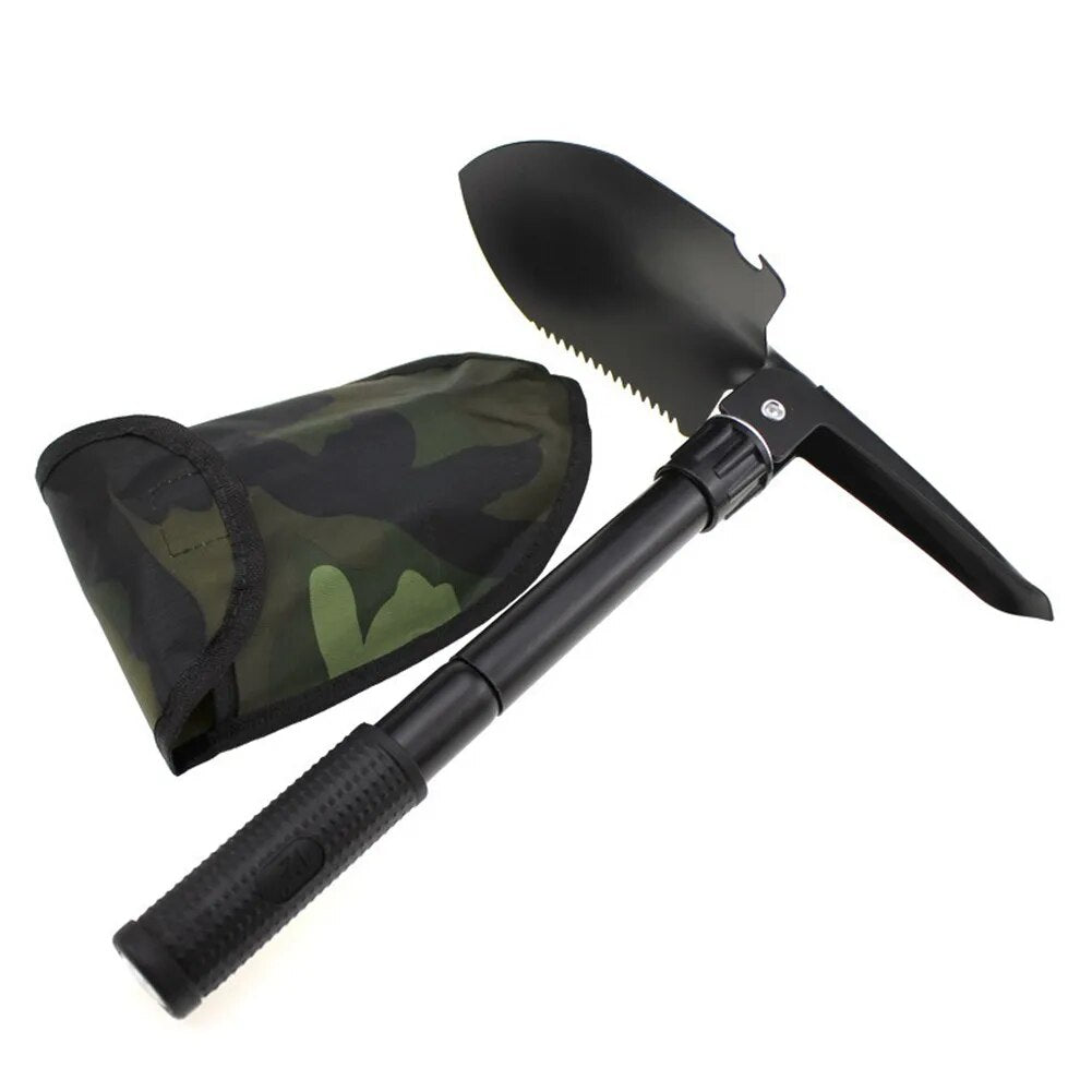 Multi-purpose Outdoor Garden Shovel Folding Camping Survival Spade Trowel Portable Hand Tools Weeding Planting Multitool