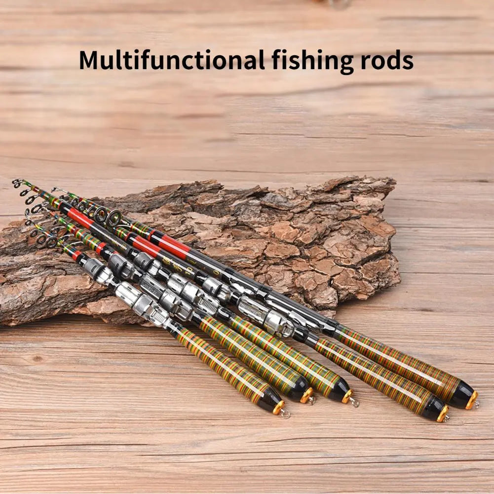 Fishing Rod Compact Ultralight Wide Application Collapsible Freshwater Saltwater Travel Fishing Pole Fishing Equipment