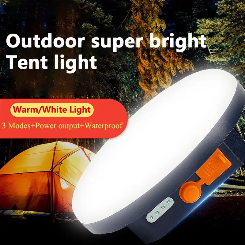 ZK40 9900mAh LED Tent Light Rechargeable Lantern Portable Emergency Night Market Light Outdoor Camping Bulb Lamp Flashlight Home