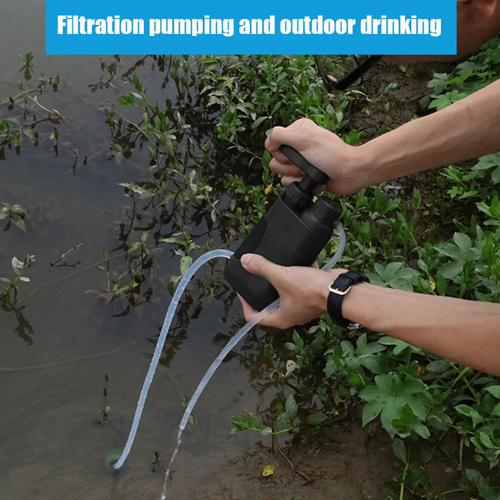 Outdoor Water Filter Filtration System Portable Camping Water Purifier Emergency Supplies Drinking Water Filtering Survival Tool