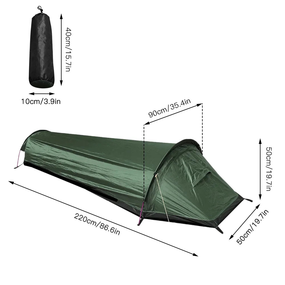 Single Person Backpacking Tent with Ground Cloth