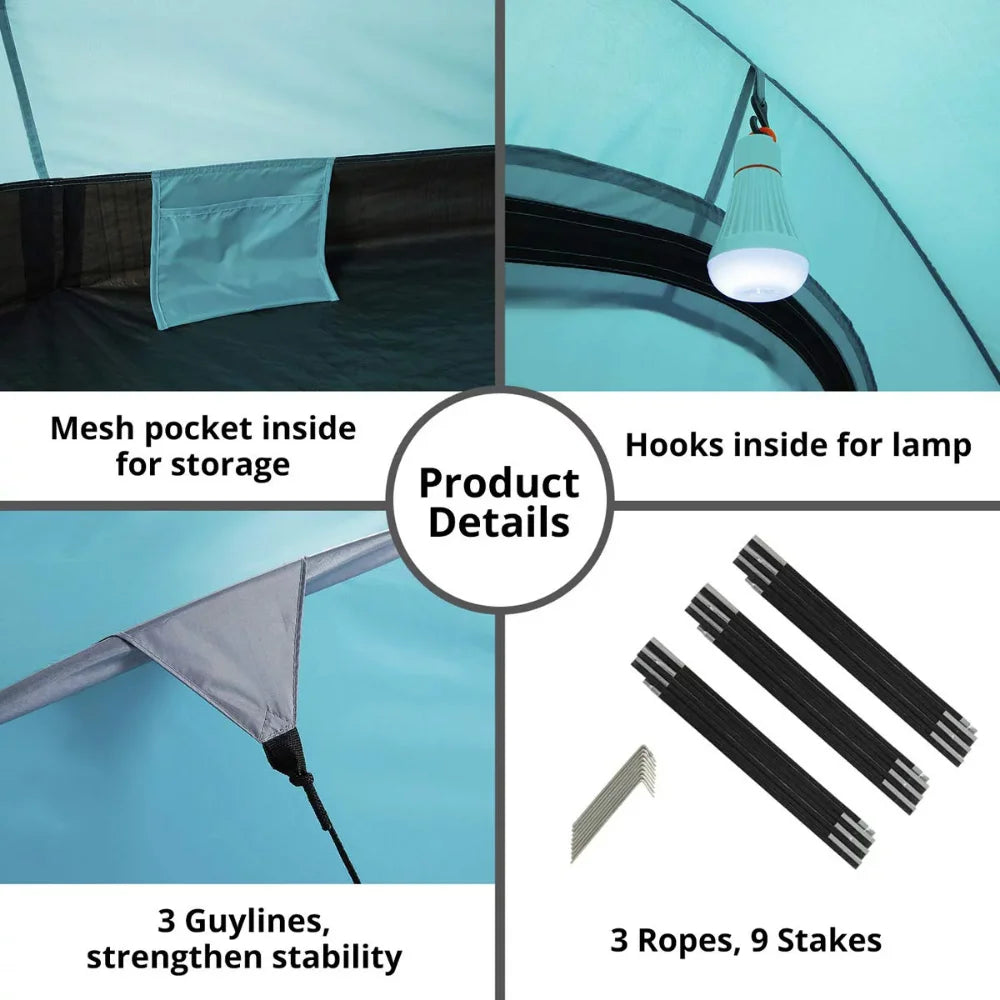 Backpacking Waterproof 2-3 Person Up Shelter ultralight