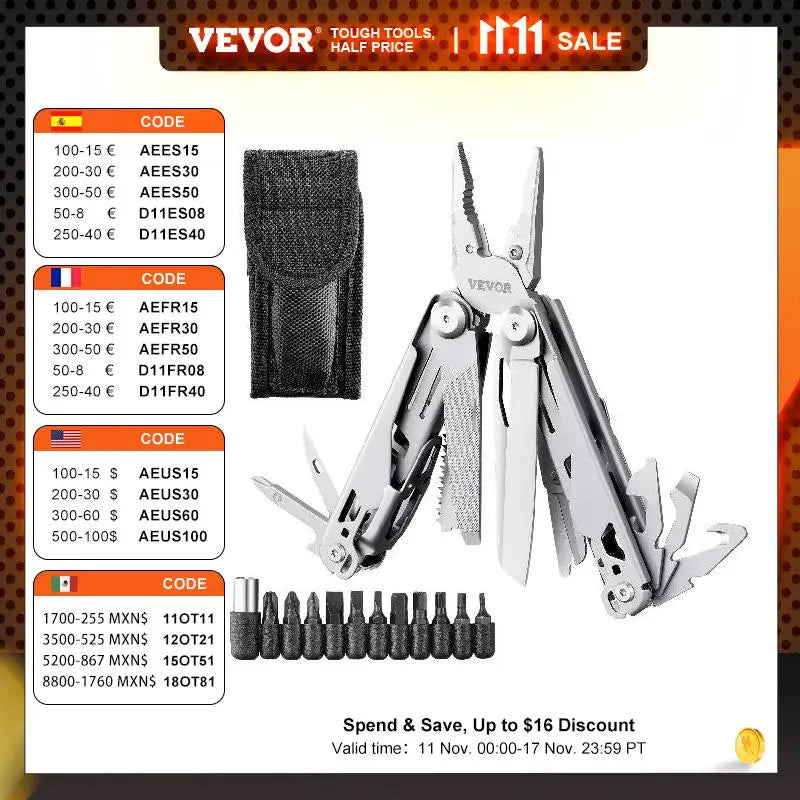 VEVOR 16 17-In-1 Multitool