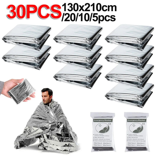 5/10/20/30pcs Emergency Blankets