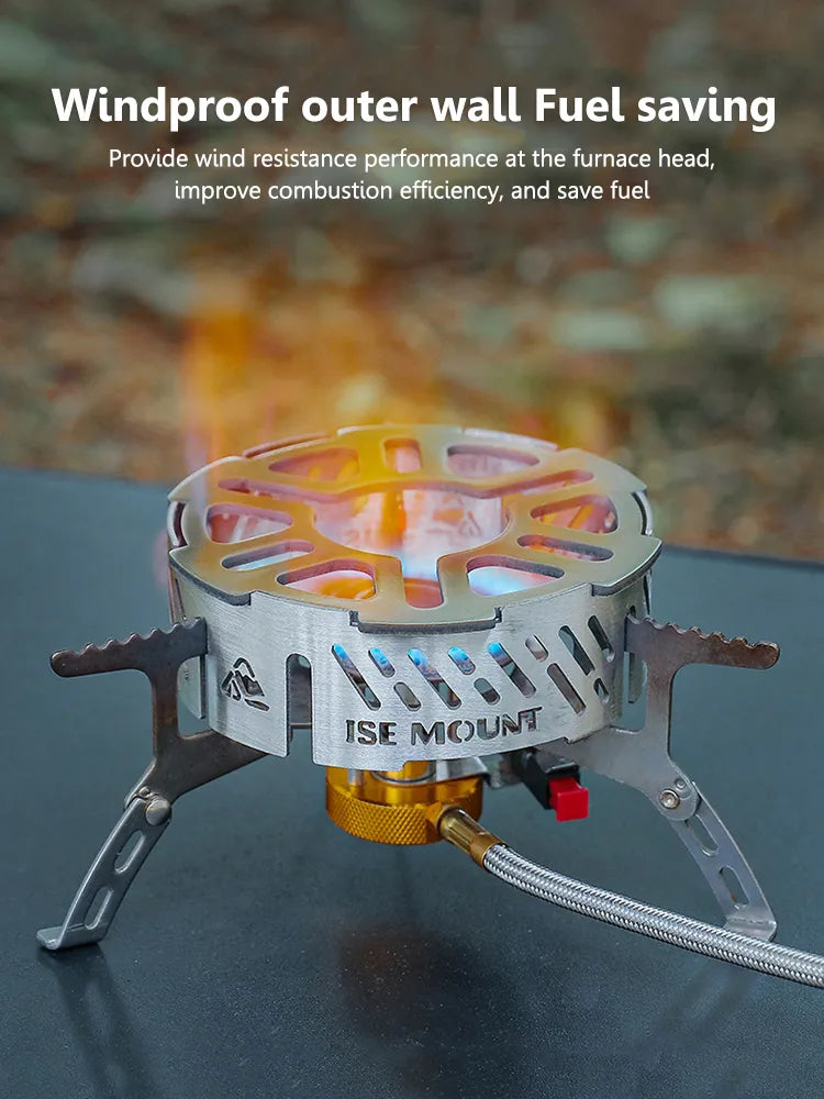 Outdoor Gas Stove Wind Shield Portable Stainless Steel Camping Stove Windproof Ring High-temperature Resistant Camping Accessory