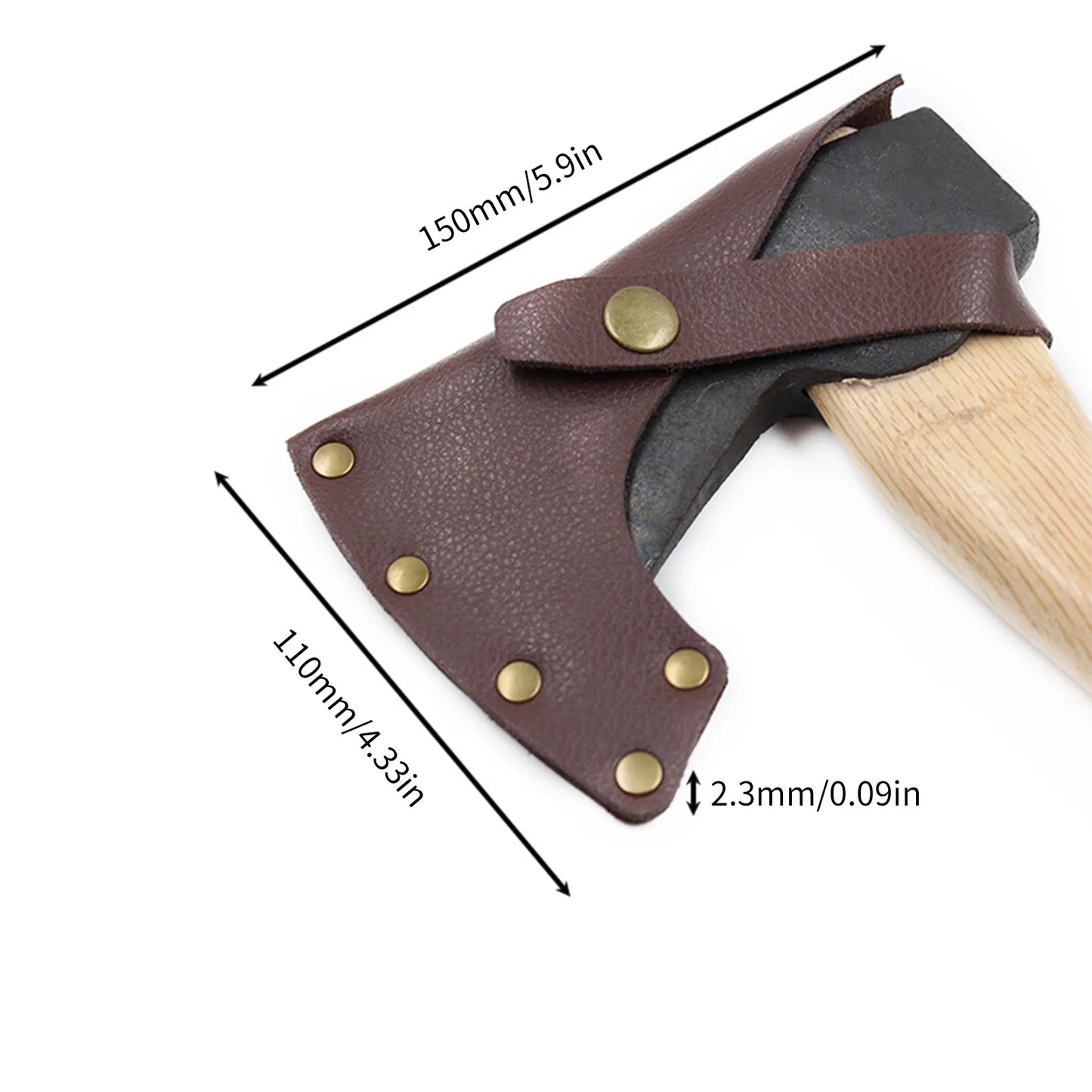 New Leather Boning Knife Portable Multifunctional Survival Hatchet Soft For Axe Sheath Outdoor Camping Cover Blade Protection