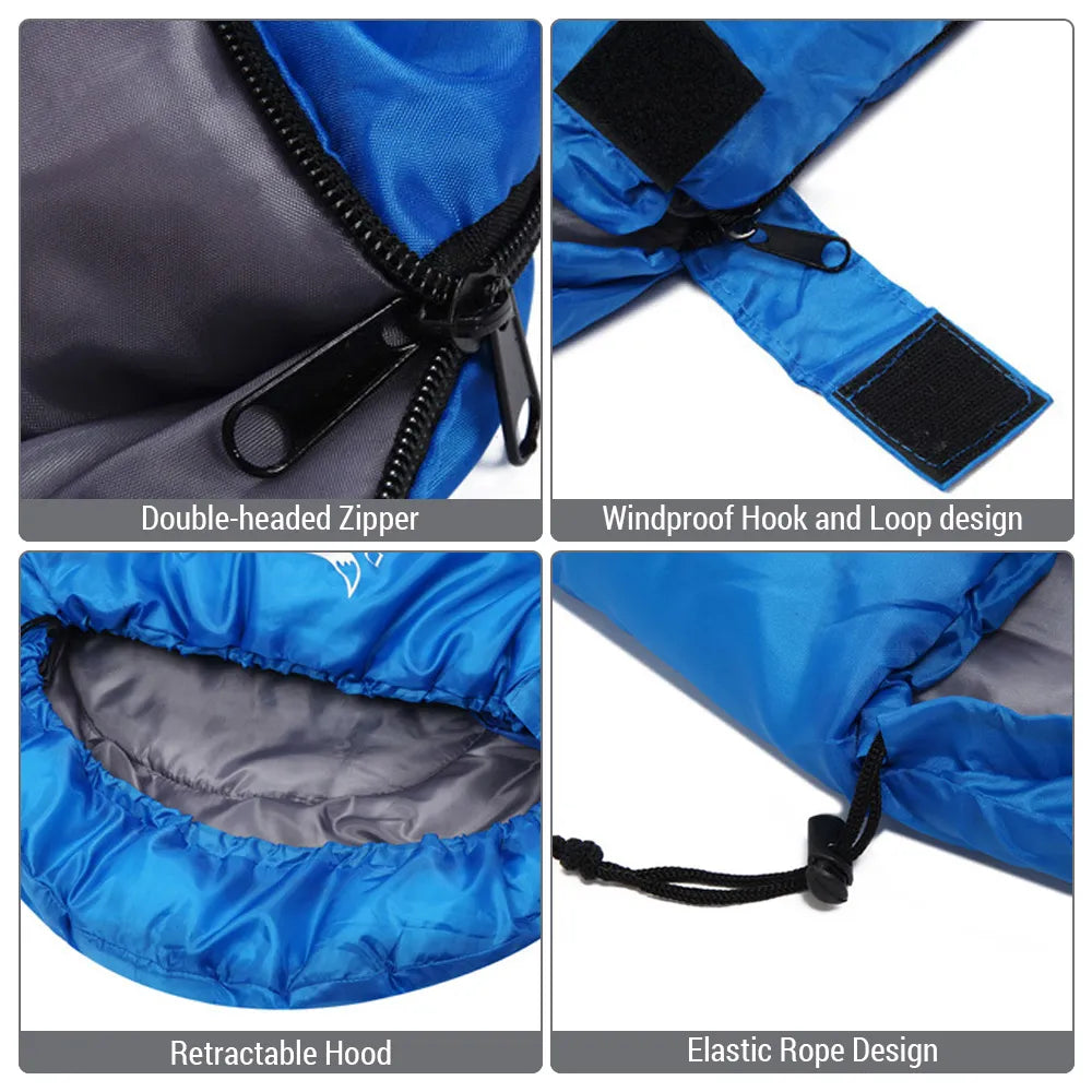 Lightweight Camping Sleeping Bag Ultralight Waterproof Warm Envelope Backpacking Sleeping Bag for Outdoor Traveling Hiking