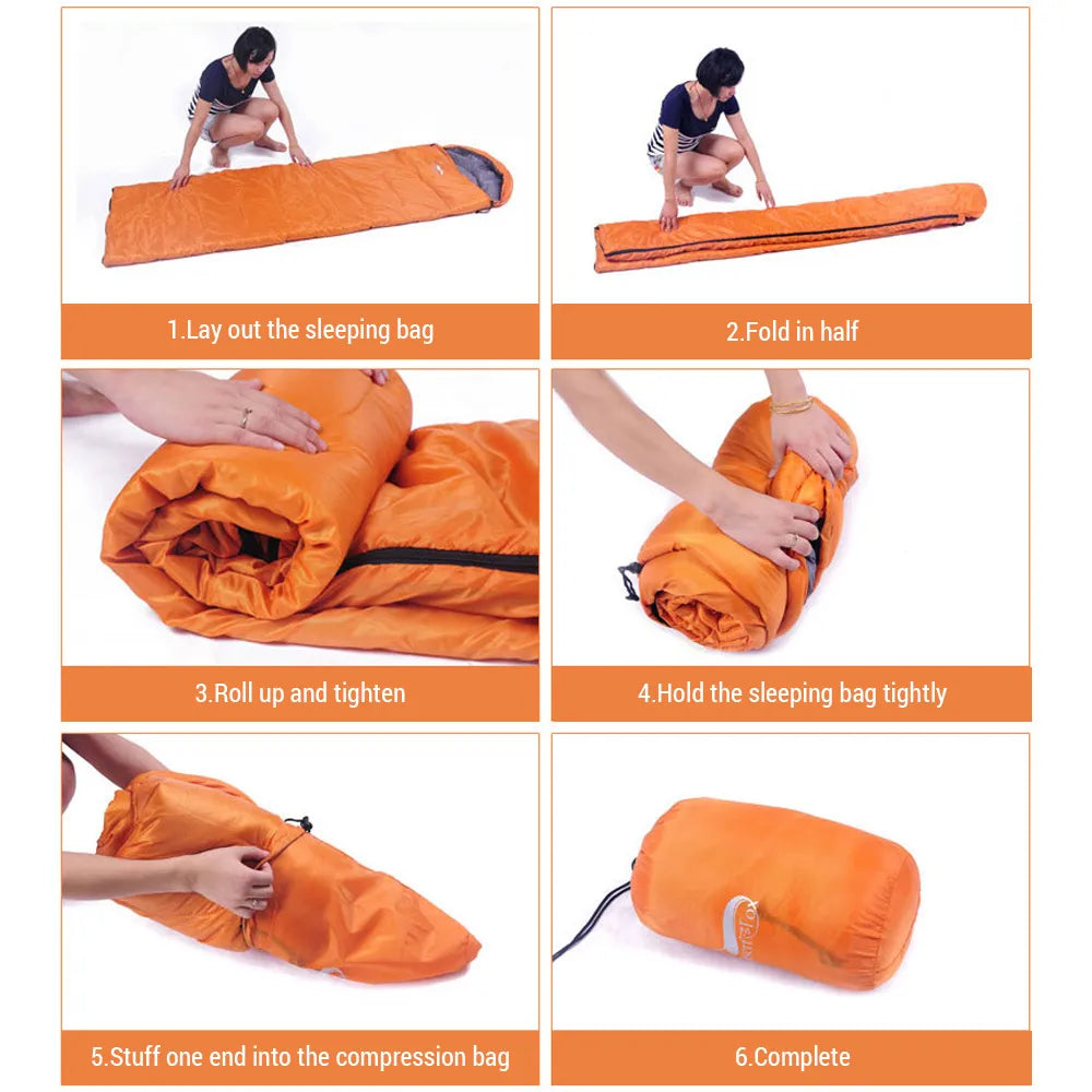 Lightweight Camping Sleeping Bag Ultralight Waterproof Warm Envelope Backpacking Sleeping Bag for Outdoor Traveling Hiking