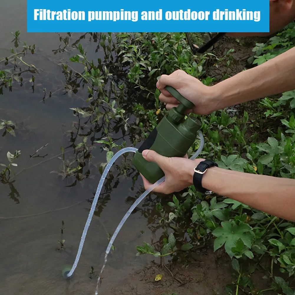 Outdoor Water Filter Filtration System Portable Camping Water Purifier Emergency Supplies Drinking Water Filtering Survival Tool